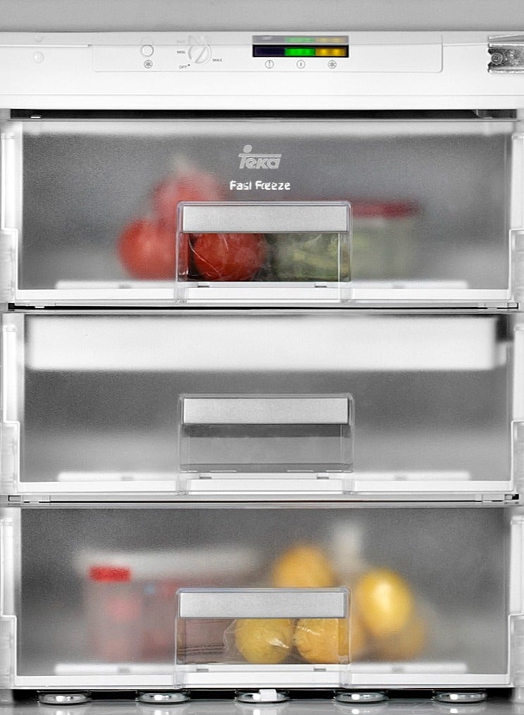 TEKA Built-in Under Freezer with Electronic Control Panel, 3 Freezer Drawers & 96 litres TGI2 120 D 75 W 113500005 White - Image 2