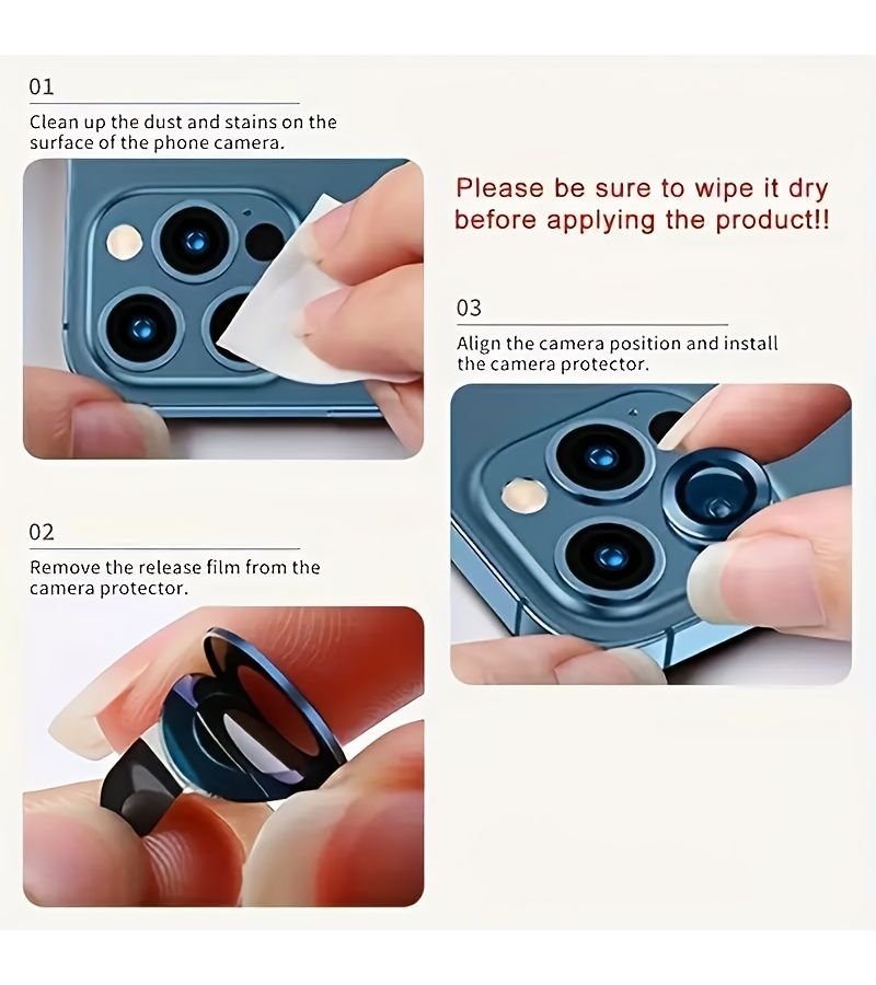 Orange 12 Pcs Set for iPhone 17Air Camera Lens and Screen Protector Case - Image 5