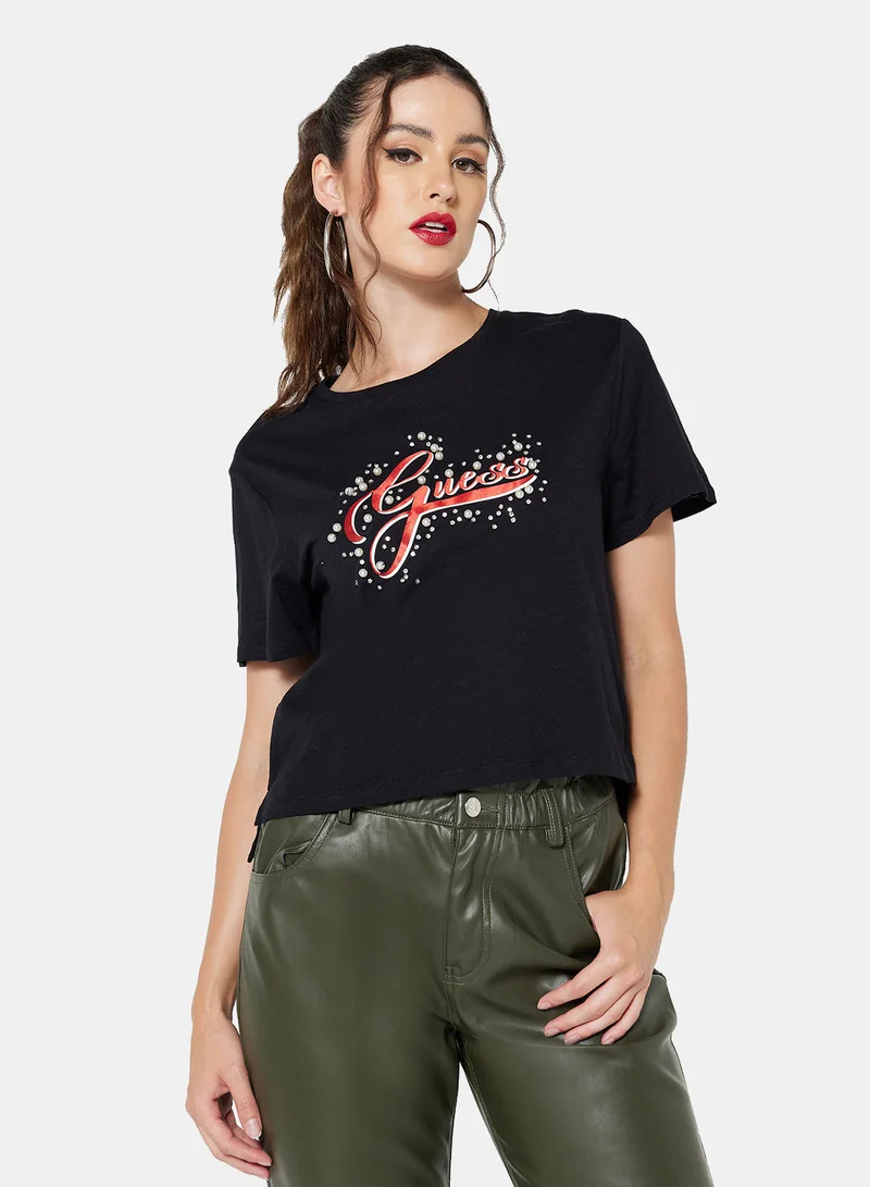 GUESS Chest Logo T-Shirt