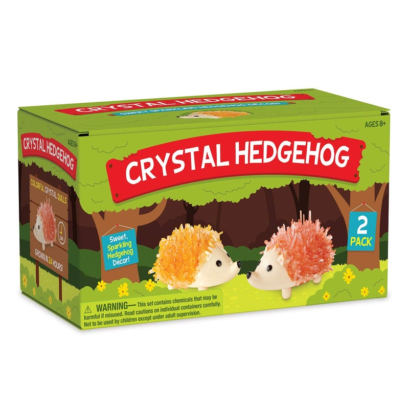 MindWare Crystal Growing Kits Hedgehogs Warm Colors Set of 2 Cute DIY Crystal Growing Kits for Kids Teens Mini Science Experiment Crystals Grow in 24 Hours - Image 3