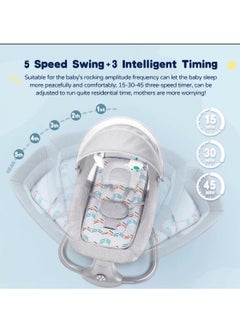 Arababy 3-In-1 Multi-Functional Baby Swing Bassinet With Remote Control And Toys  - Image 5