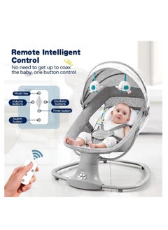 Arababy 3-In-1 Multi-Functional Baby Swing Bassinet With Remote Control And Toys  - Image 2