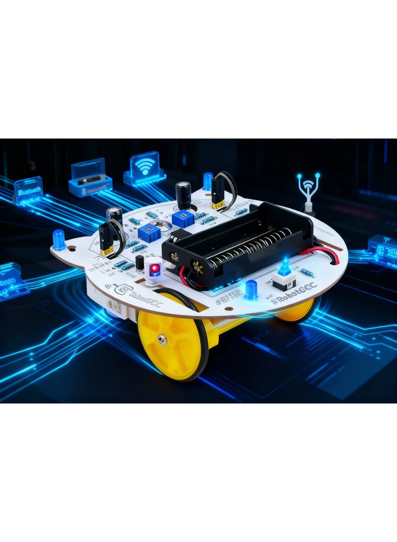 robotgcc STEM Coding Robot Cat | Programmable Smart Robot for Kids | Line Tracking & Obstacle Avoidance | Bluetooth Control with Scratch & Python | Educational Robotics Kit for Schools & Makers | Interactive Learning Toy with Sensors & LED Display | Hands-on AI & IoT DIY Robot Project - Image 2