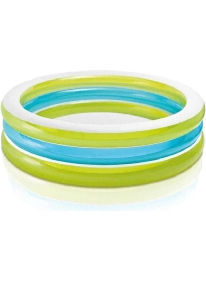 اينتكس White 3-Part Transparent Inflatable Pool
