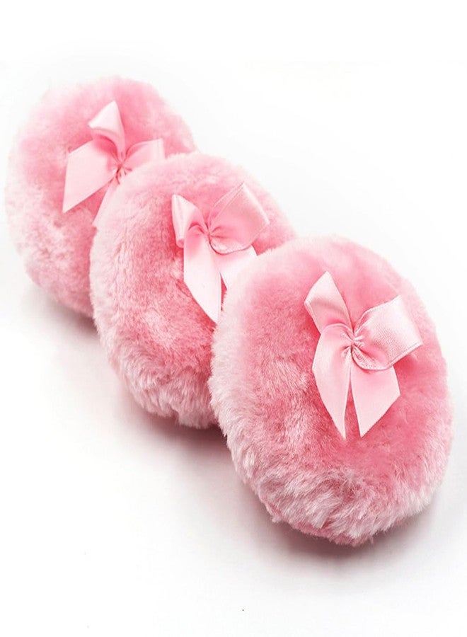 Luzen 4 قطع من كرات البودرة الناعمة الفائقة مع رباط، إسفنجة تجميل، وردي - Image 4