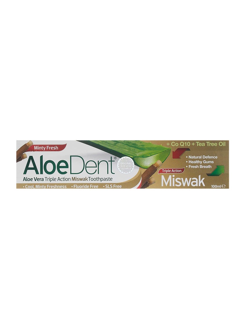 AloeDent AloeDent Miswak Aloe Vera Toothpaste 100ml - Image 3