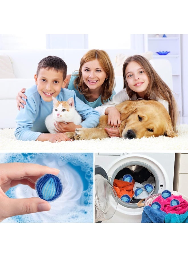 12 Pcs Pet Hair Remover for Laundry, Reusable Lint Catcher, Dryer Remove Balls, Reduces Colthes Wrinkles, Easy to Use, for Washing Machine Cleaning - Image 3