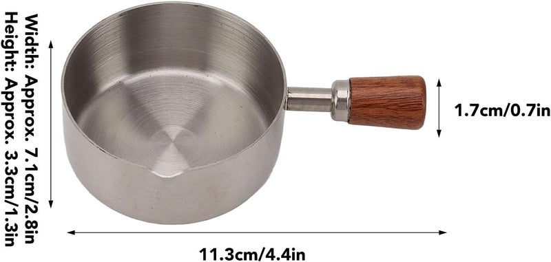 Stainless Steel 304 Sauce Cup, Cooking Mini Sauce Cup, Individual Seasoning Settings, Measuring Scale, for Home Restaurant Outdoor Picnic (125ml) - Image 3