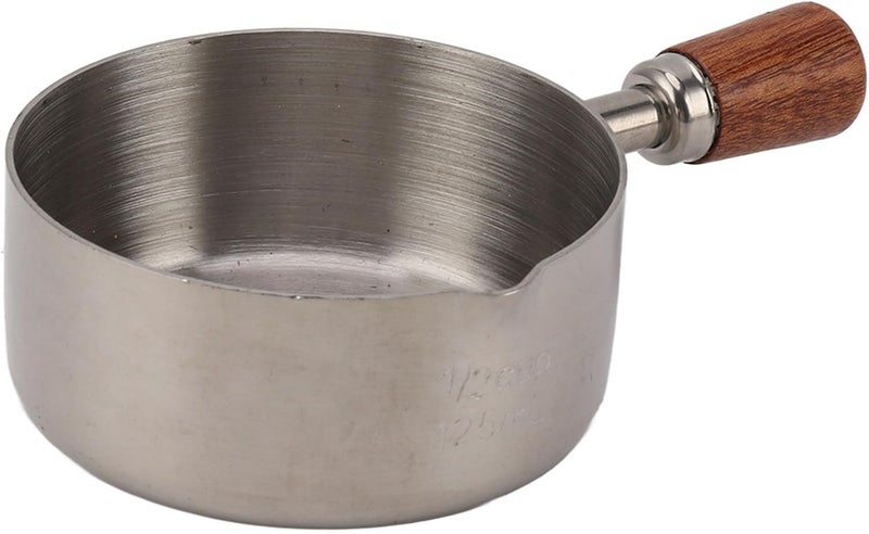Stainless Steel 304 Sauce Cup, Cooking Mini Sauce Cup, Individual Seasoning Settings, Measuring Scale, for Home Restaurant Outdoor Picnic (125ml) - Image 1
