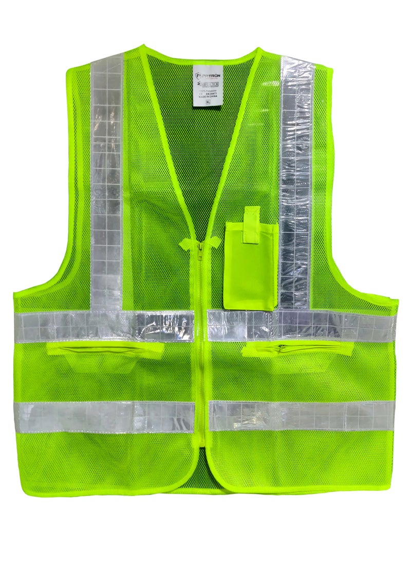 Patron Reflactive High Visibility Safety Vest For Men And Women  - Image 1