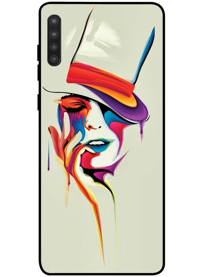 EYE CATCH Protective Case Cover For Samsung Galaxy A21 Smart Series Printed Protective Case Cover for Samsung A21 Girl Face - Image 1