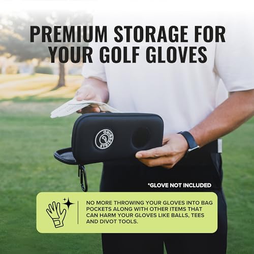 Stripebird - Original Performance Golf Glove Holder Case (Stealth Black) - Protect and Keep Golf Gloves Dry - Moisture Free Storage - Organizer Case - Image 2