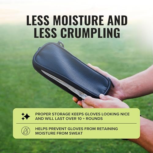 Stripebird - Original Performance Golf Glove Holder Case (Stealth Black) - Protect and Keep Golf Gloves Dry - Moisture Free Storage - Organizer Case - Image 4