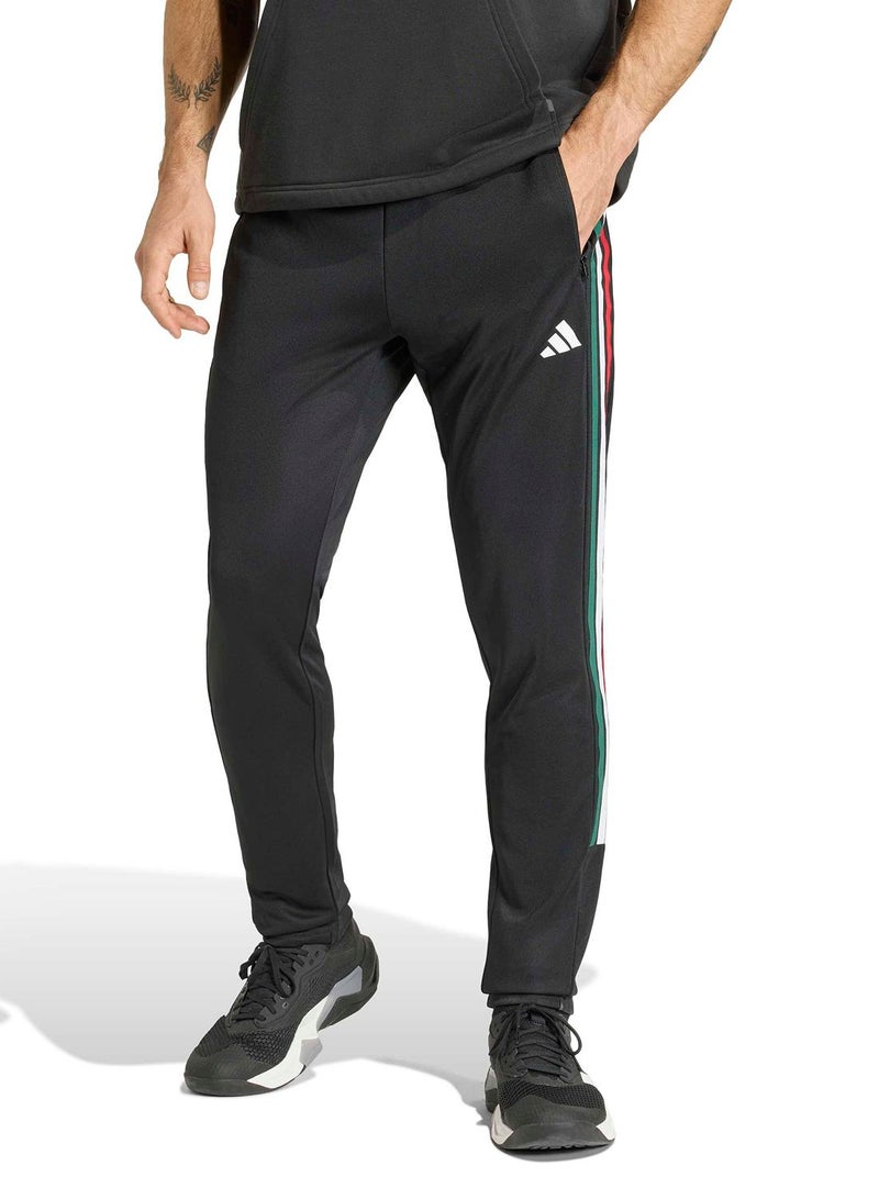 Adidas Workout Essentials All-Set 3-Stripes Knit Joggers - Image 1