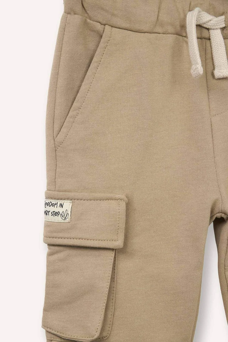 ديفاكتو Baby Boy Regular Fit Sweatshirt Fabric Trousers