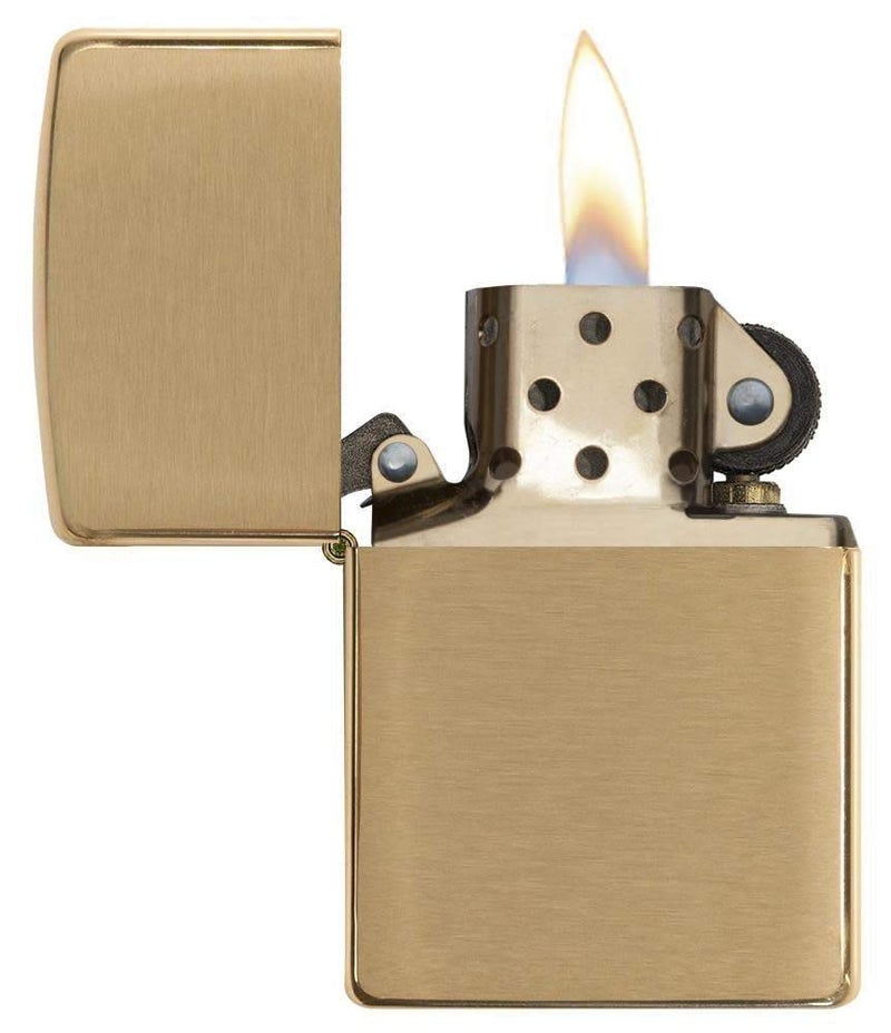 Zippo زيبو أرمور نحاسي مصقول مقاوم للرياح ولاعة جيب بدون وقود وغاز - Image 3