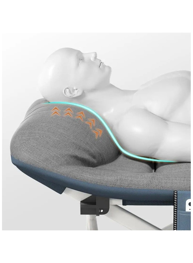 Huitich Folding Camping Cots – Your Comfortable Black and White Bed Solution for Outdoor Use - Image 5