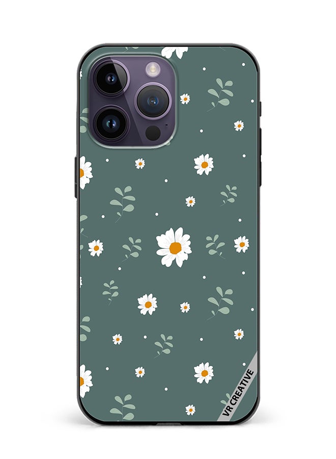 VR CREATIVE Protective Case Cover For Apple iPhone 15 Pro Max Flower Design Multicolour - Image 1