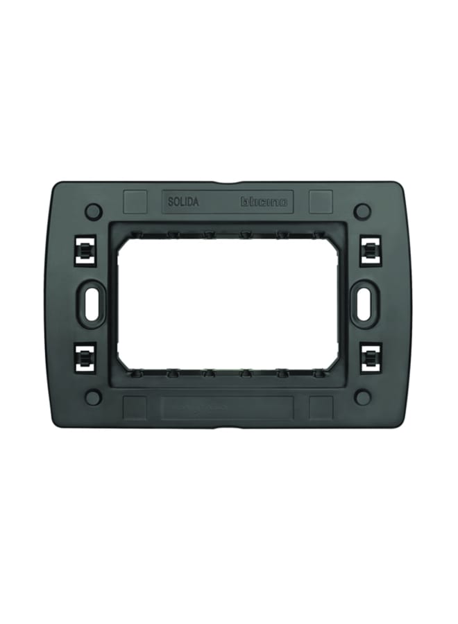 Bticino Solida 3-slot chassis, gray, Bticino