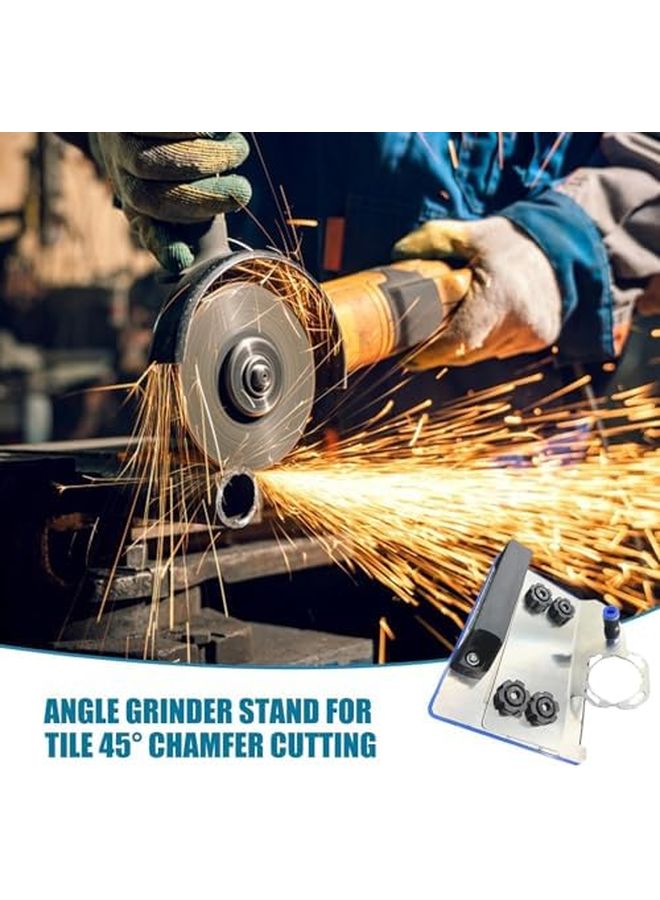45 Degree Angle Grinder Stand Metal Grinding Tool Chamfering Bracket Sturdy Attachment - Image 3