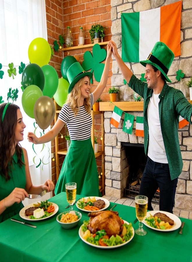 DECGOL 75pcs Green Balloons Dark Green and Metallic Gold Balloon Kit, 12Inch Different Shades Green Balloon for St Patrick's Day BIrish Festival Junle Safari Summer Party Decorations - Image 4
