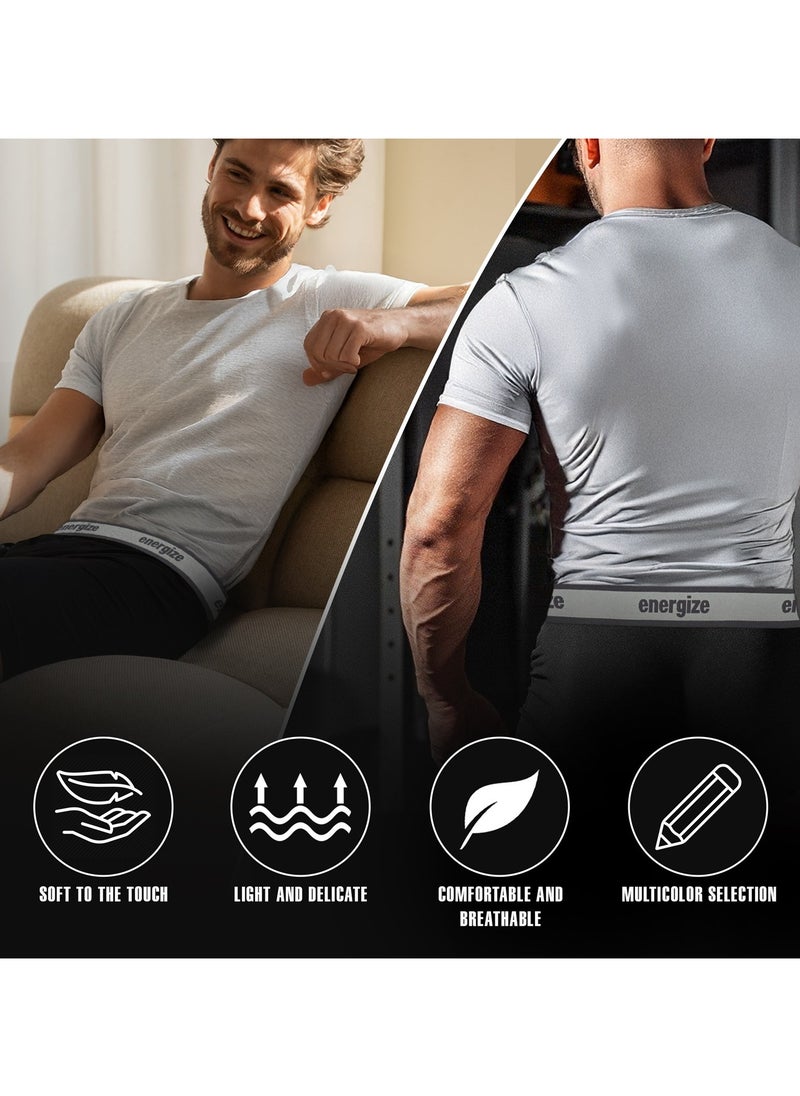 Energize - Energize Premium Midway Brief Boxer Shorts for Men, Stretchable, Extra Soft, and Breathable Men's Boxer Shorts, Comfortable Underwear for Everyday Wear - Image 1