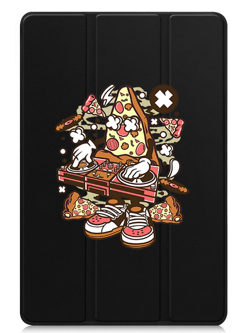 Theodor Protective Flip Case For Apple iPad Air 13 (2024) With Trifold Stand Auto Wake Sleep Shockproof Cover Pizza dj - Image 1