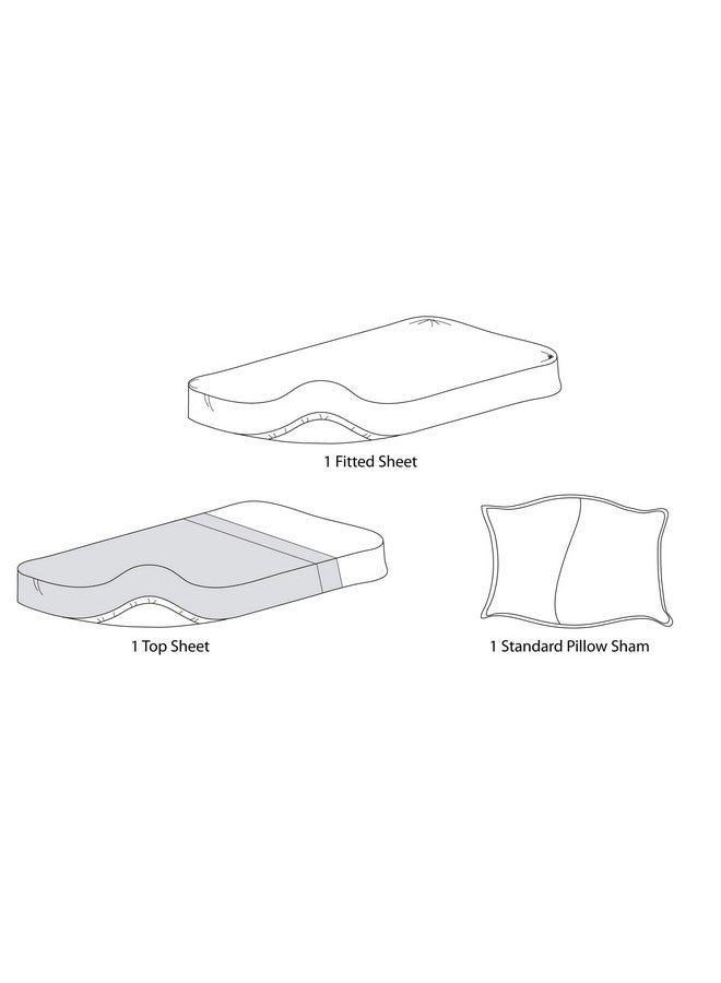TL Care 100% Natural Cotton Jersey Knit 3-Piece Toddler Sheet Set, White, Soft Breathable, For Boys And Girls - Image 2