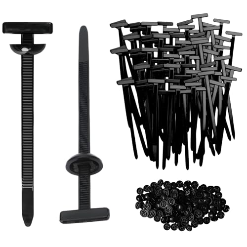 DEKEWEI 50PCS Nylon Universal Cable Tie Buckles UV Resistant Automotive Zipper Clips Self Locking Rivet Zip Ties for Automotive Office Household Use - Image 1