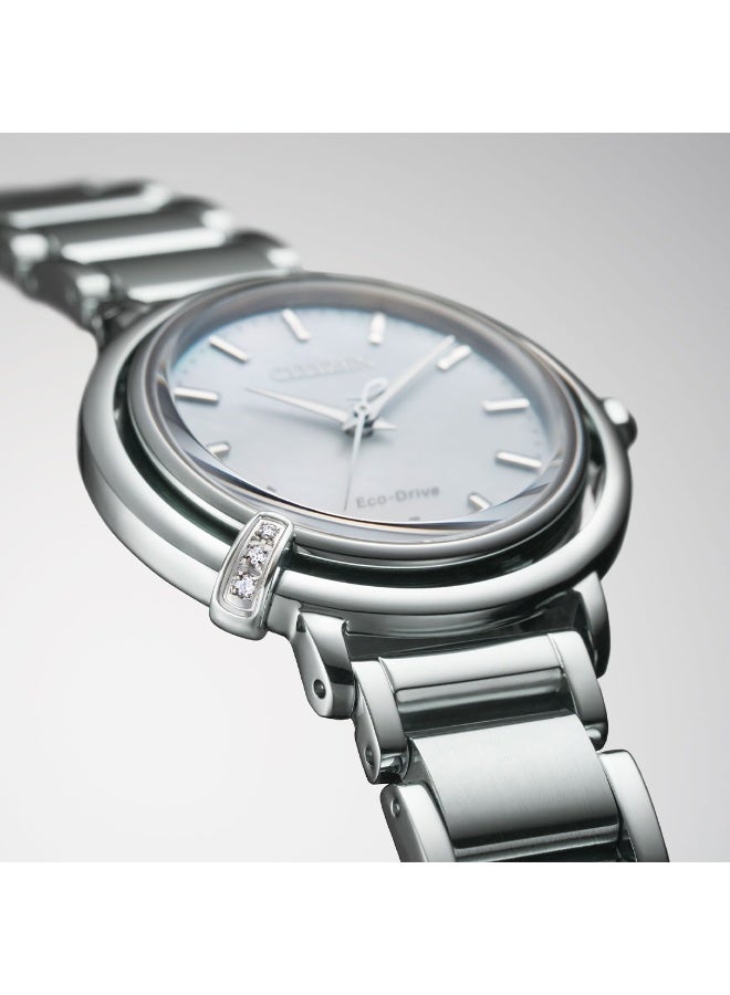 CITIZEN L Arcly Eco-Drive Women’s Watch EM1090-60D, 31.2 mm Mother-of-Pearl Dial, Stainless Steel Case & Bracelet, Sapphire Crystal, 50 m WR - Image 5