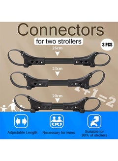 3pcs Twin Stroller Connector Universal Belt: Baby Pushchair Connectors Adjustable Dual Twins Baby Cart Connectors for Two Single Strollers Become a Double Stroller - pzsku/Z7A976290C21BC357CEC6Z/45/_/1738933067/088e2b2e-53a7-46dd-91d6-2102aaff43c0