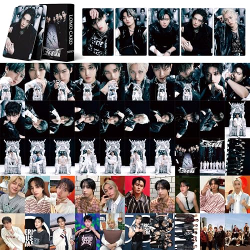 PYAJUU 4Pack/220Pcs Stray Kids Photocard Set KPOP HOP Album Cards GIANT Photocards ATE Post Cards Straykids 2025 Season's Greetings Stray Kids Merch Gift for STAY - Image 3