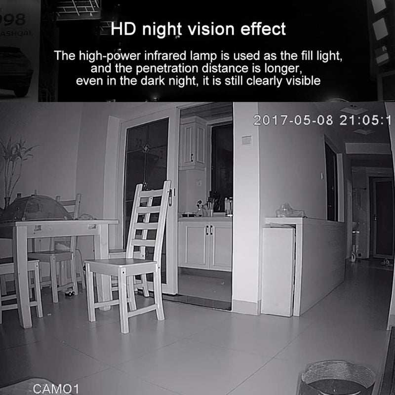 woobles Camera Indoor,Hemispherical Camera， AHD-5MP Security Monitor Camera, Small Full HD 2592x 1944 Security Camera - Image 5