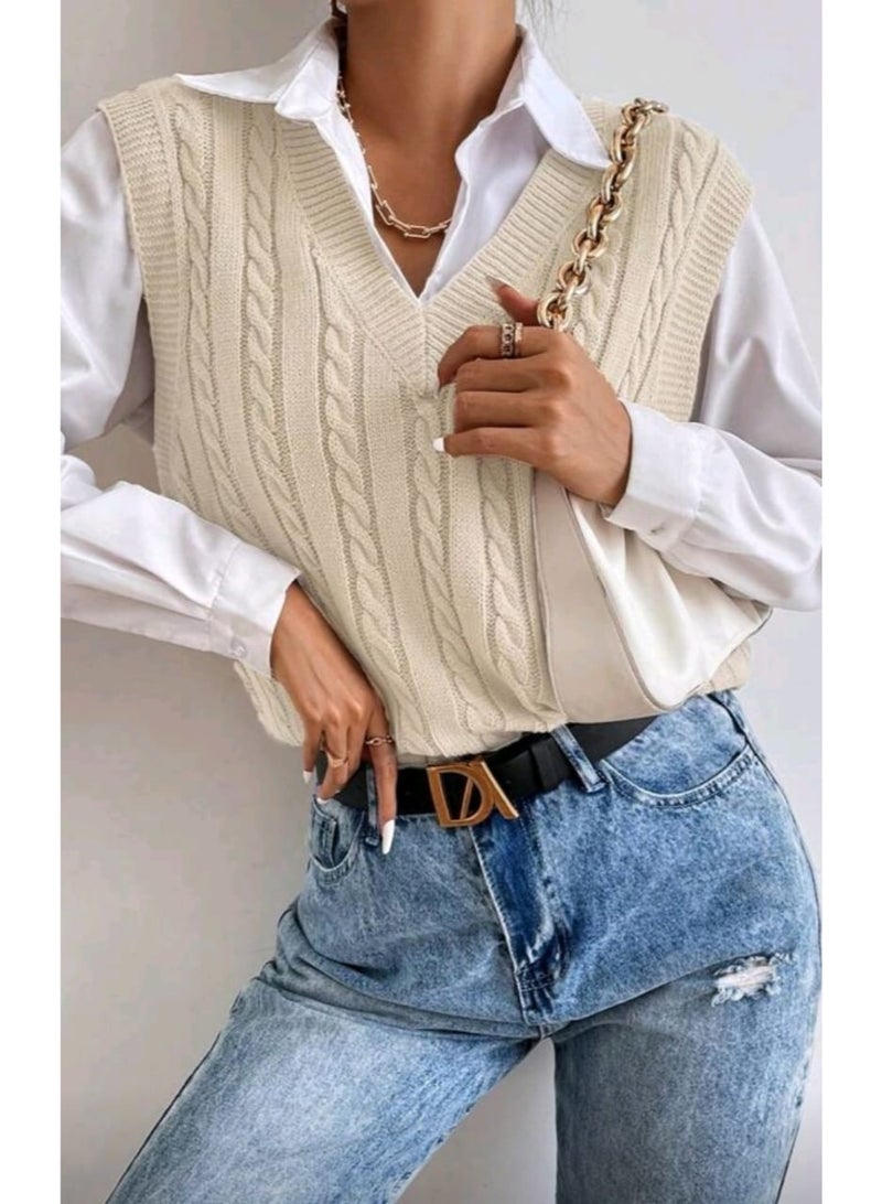 Women's vest for a charming, trendy look. An attractive women's booklet that combines elegance and softness in an eye-catching style. Code 4504 - Image 3