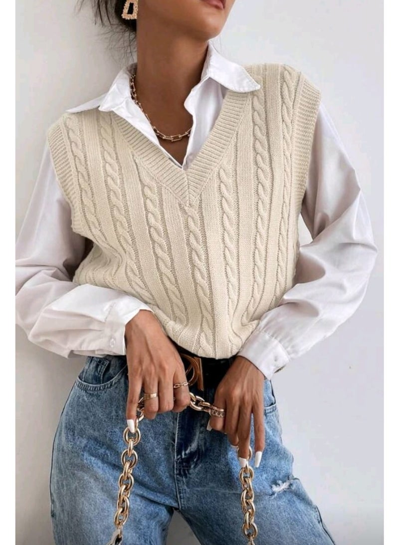 Women's vest for a charming, trendy look. An attractive women's booklet that combines elegance and softness in an eye-catching style. Code 4504 - Image 5