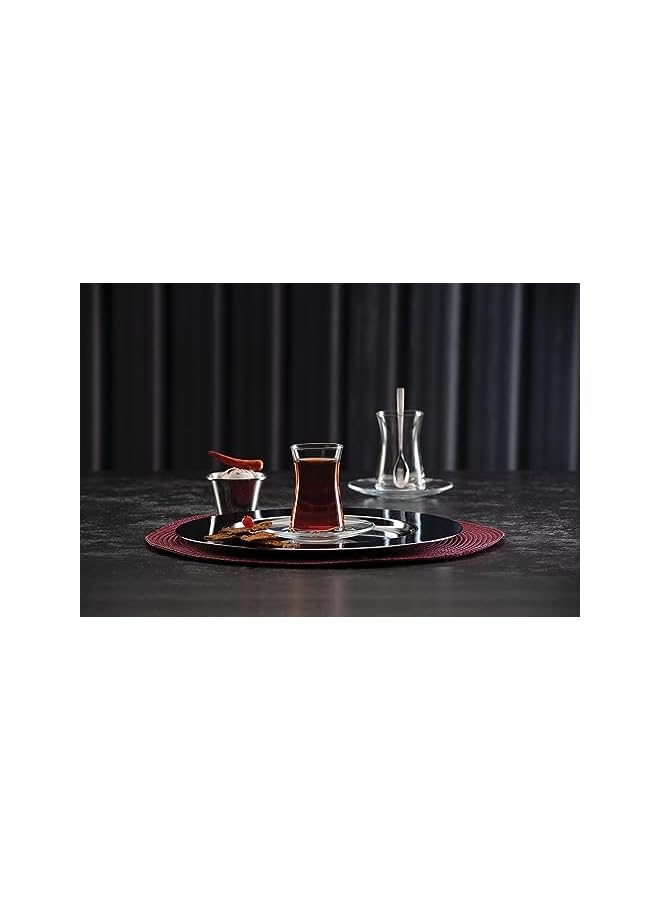 S-TOP Turkish Tea Glasses (Set of 6) - Heybeli - Image 2