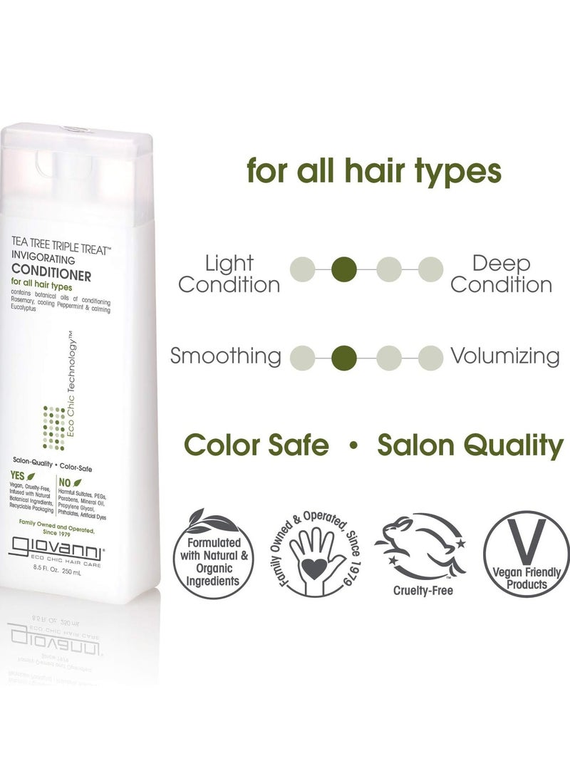 Giovane - Giovanni Triple Care Refreshing Conditioner with Tea Tree Extract 250ml - Image 1