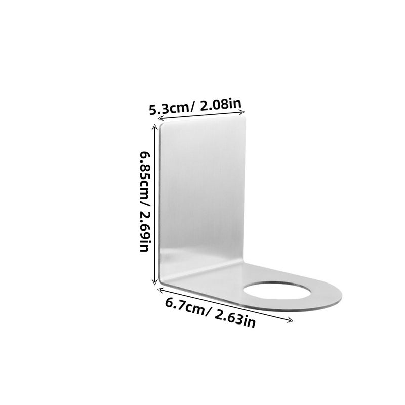 4 Pcs Wall Shampoo Holder Shower Bottle Holders Metal Shampoo Brackets for Home - Image 2