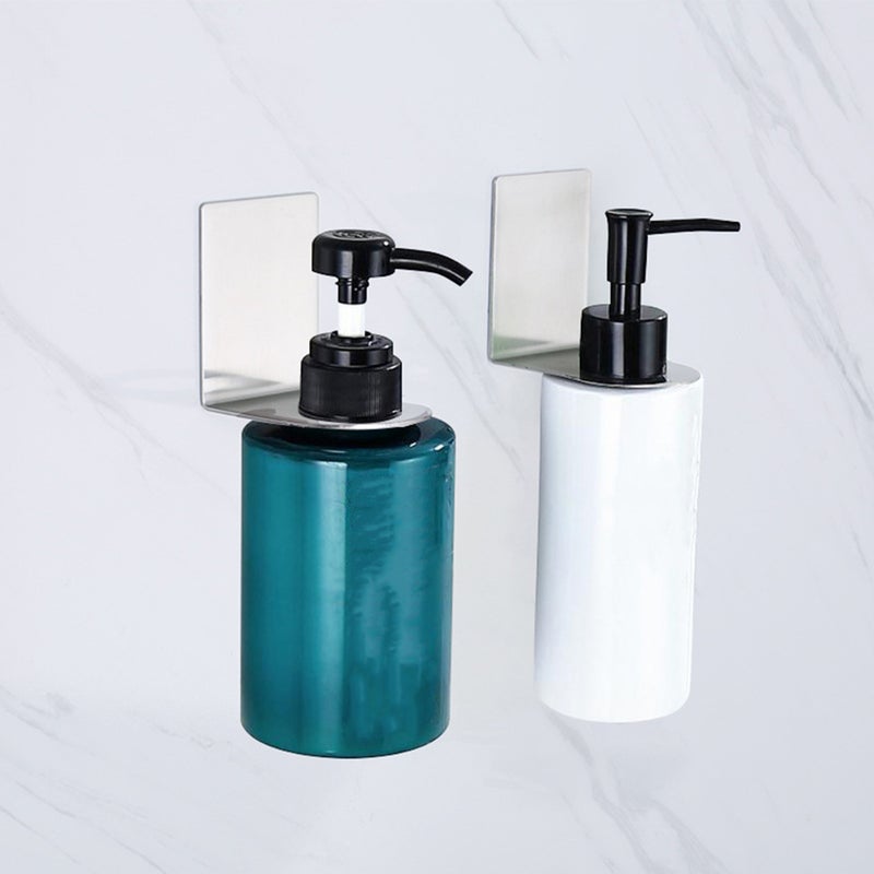 4 Pcs Wall Shampoo Holder Shower Bottle Holders Metal Shampoo Brackets for Home - Image 5