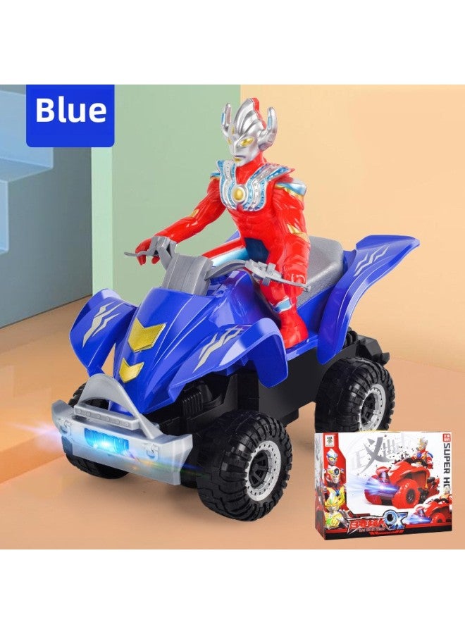 [Shop Selling] Ultraman Stunt Motorcycle Four-wheel Cross-country Electric Universal Walking Rotating Degas Beach-Color:Red-Scale:Ordinary Battery Model  - Image 3