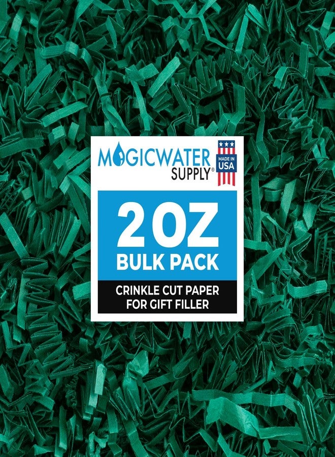 MagicWater Supply MagicWater Crinkle Cut Paper for Gift Baskets - 2 Oz - Forest Green - Perfect for Shredded Paper Filler, Basket Filler, Gift Boxes, Bridesmaid Gifts, Christmas Stuffers & More – For All Occasions - Image 1