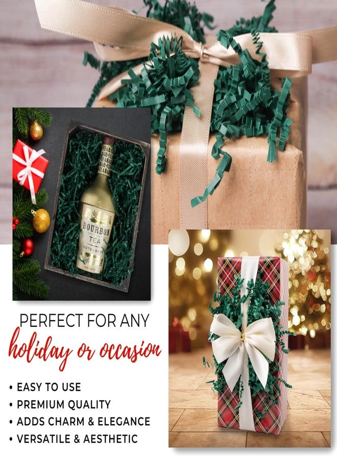 MagicWater Supply MagicWater Crinkle Cut Paper for Gift Baskets - 2 Oz - Forest Green - Perfect for Shredded Paper Filler, Basket Filler, Gift Boxes, Bridesmaid Gifts, Christmas Stuffers & More – For All Occasions - Image 2