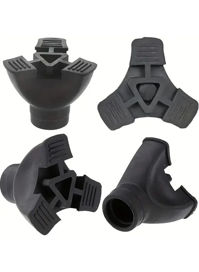 Heavy Duty Black Rubber Tip For Walking Sticks And Mobility Aids Non Slip - Image 4