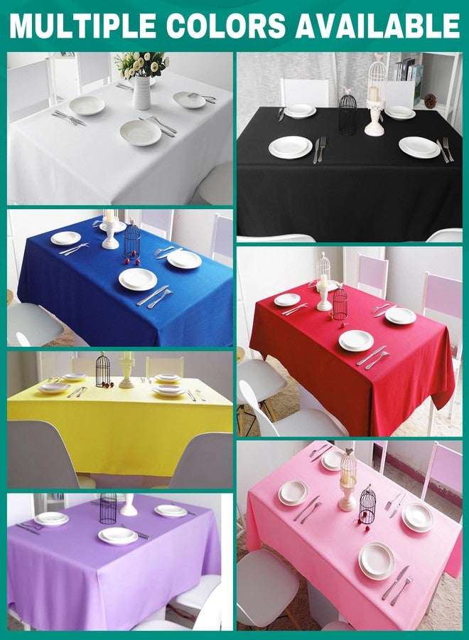 RowinsyDD 30 Pack Blue Plastic Table Cloths Disposable, 54 x 108 Inches Plastic Table Cover for Rectangle Tables, Disposable Tablecloth for Dinning, Parties, BBQ, Wedding, Outdoor - Image 4