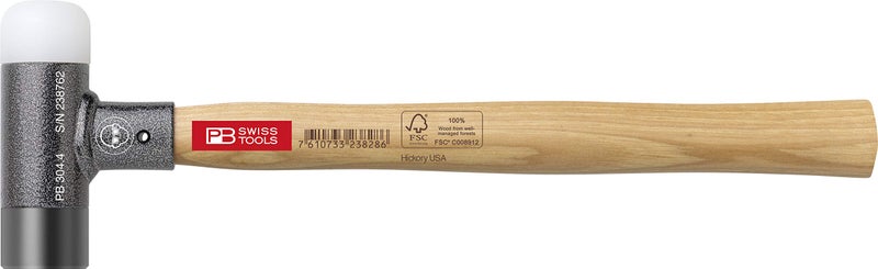 PB Swiss Tools 2-in-1 Engineer Dead Blow Hammer PB 304.4 | Swiss Made | Hammer for Powerful and Precise Blows without Recoil - Image 1