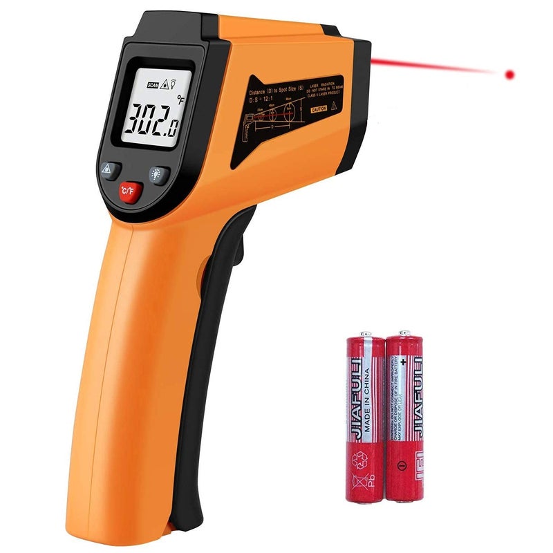 PPOGOO Kitchen Infrared Thermometer, -50°C to 400°C(-58°F to 752°F) Digital Laser Infrared Thermometer Gun - Image 1
