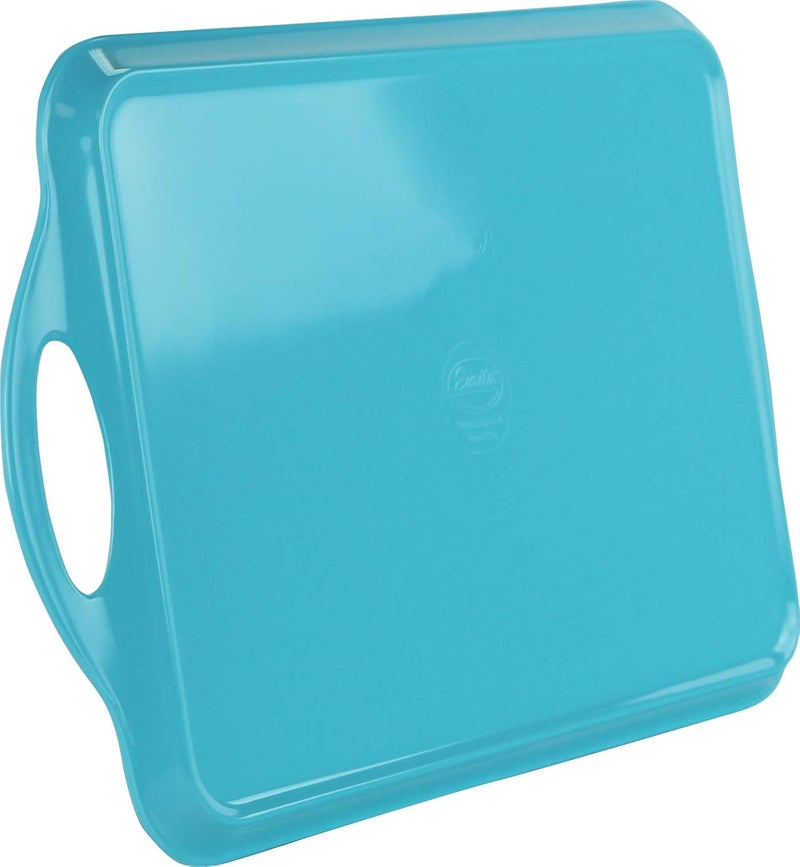 Reston Lloyd Calypso Basics by Reston Lloyd Melamine Rectangular ServingOttoman Tray with Handles - Image 3