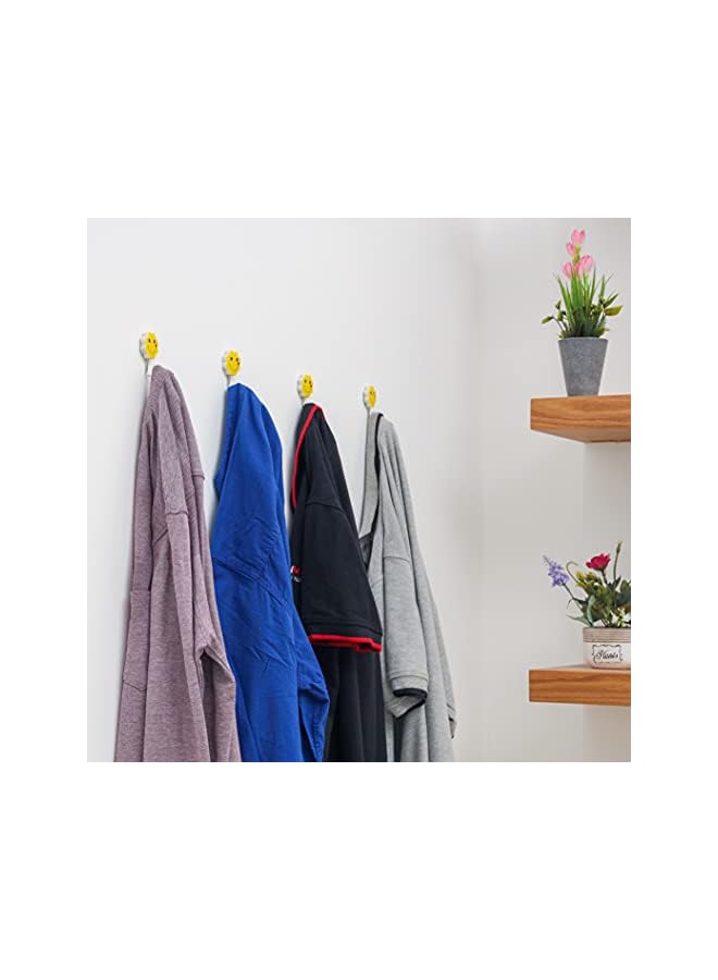 PROMASS promass 3 Pcs Clip Hook, Dc2034 Self Adhesive Wall Hook Heavy Duty Waterproof For Bathroom, Kitchen, Coat, Towel, Robe Hanger, Multi  - Image 5