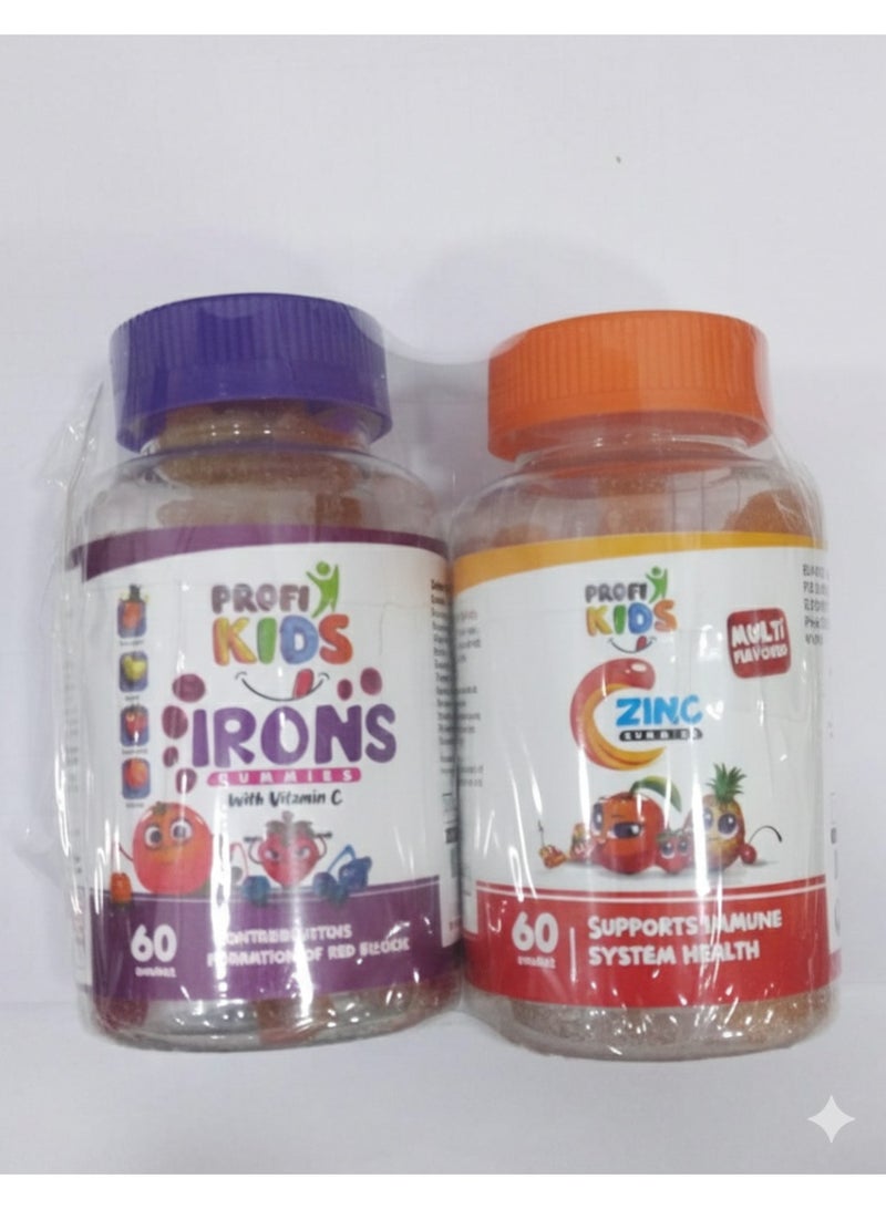 سي الزنك 60 للمضغ + الحديد 60 للمضغ