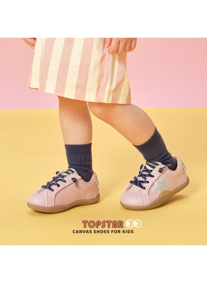 Topstar Kids Running Shoes Spring New Retro Star Sneakers Boys Girls Casual Shoes Pink Size 22 - Image 2